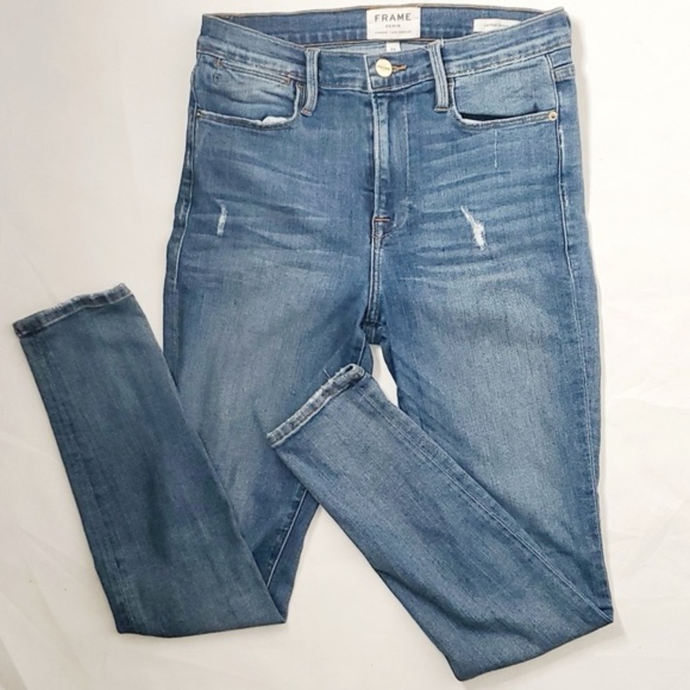 Frame Denim Blue  inch Le High Skinny inch Womens jeans sz 28  Hi rise skinny